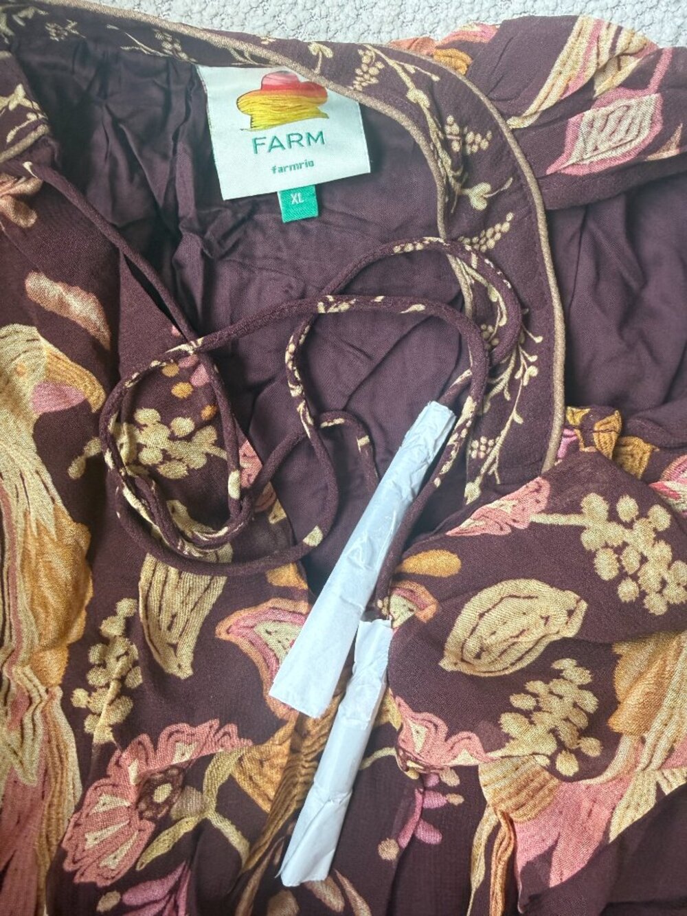 NWOT FARM Rio Bella Waist Tie Maxi - Picture 5 of 5